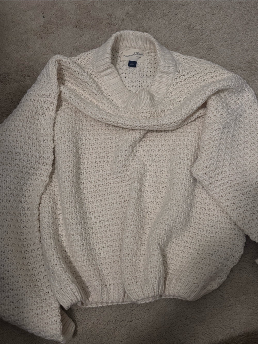 Target Cream Chunky Knit Women's Sweater